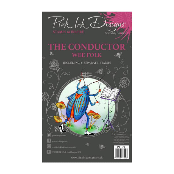 Pink Ink Designs A6 Clear Stamp - The Conductor*