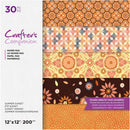 Crafter's Companion Double-Sided Paper Pad 12"x 12" 30 pack  Summer Sunset