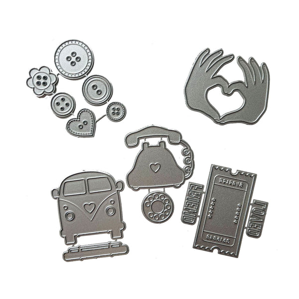 Poppy Crafts Assorted Dies 5 Pack #12