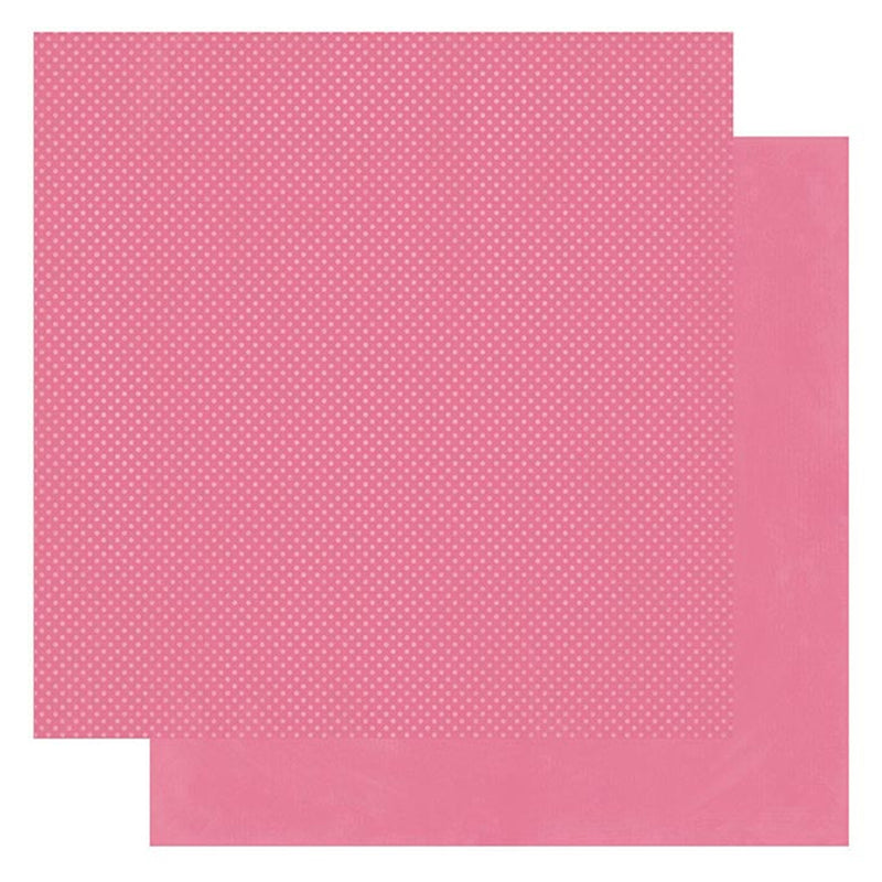 BoBunny - Double Dot Double-Sided Textured Cardstock 12in x 12in - Blush