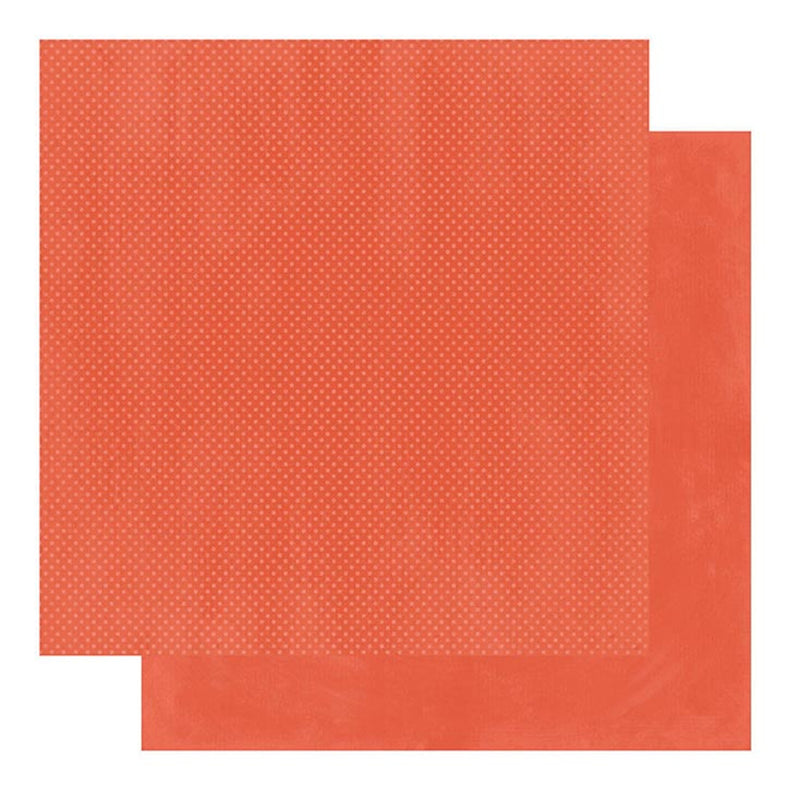 BoBunny - Double Dot Double-Sided Textured Cardstock 12in x 12in - Poppy*