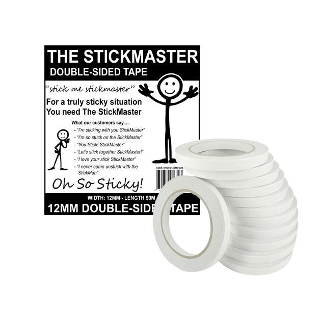 The Stickmaster - Double-Sided Tape - 12mm x 50m