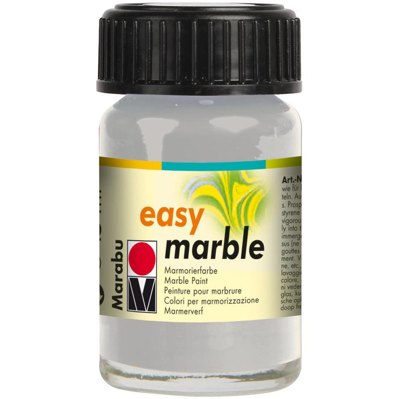 Marabu Easy Marble Paint 15ml - Silver