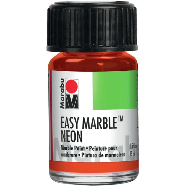 Marabu Easy Marble 15ml - Neon Orange