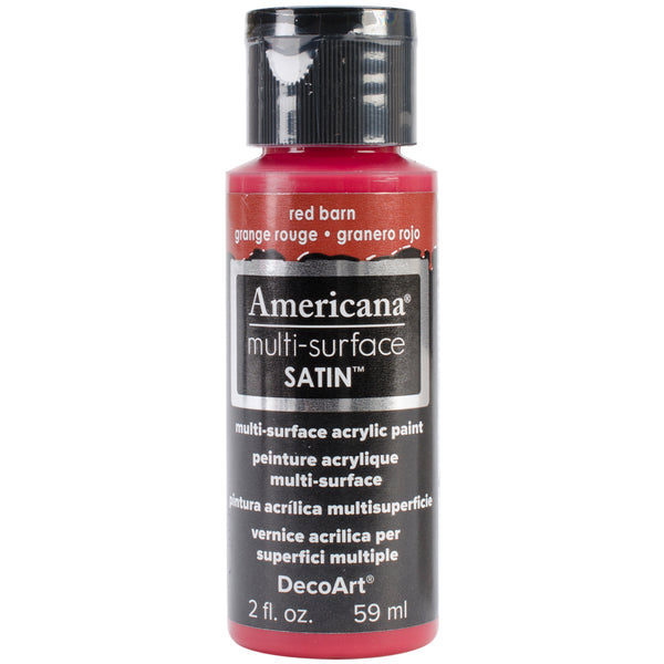 Americana Multi-Surface Satin Acrylic Paint 2oz - Red Barn