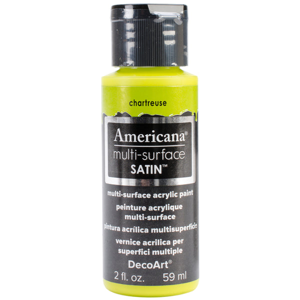 Americana Multi-Surface Satin Acrylic Paint 2oz - Chartreuse