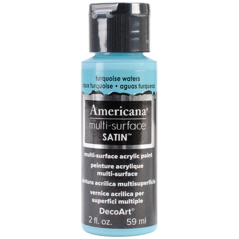 Americana Multi-Surface Satin Acrylic Paint 2oz - Turquoise Waters*