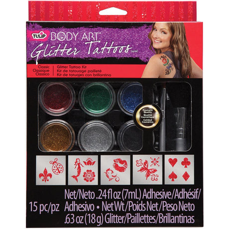 Tulip Body Art Large Glitter Tattoo Kit Classic^