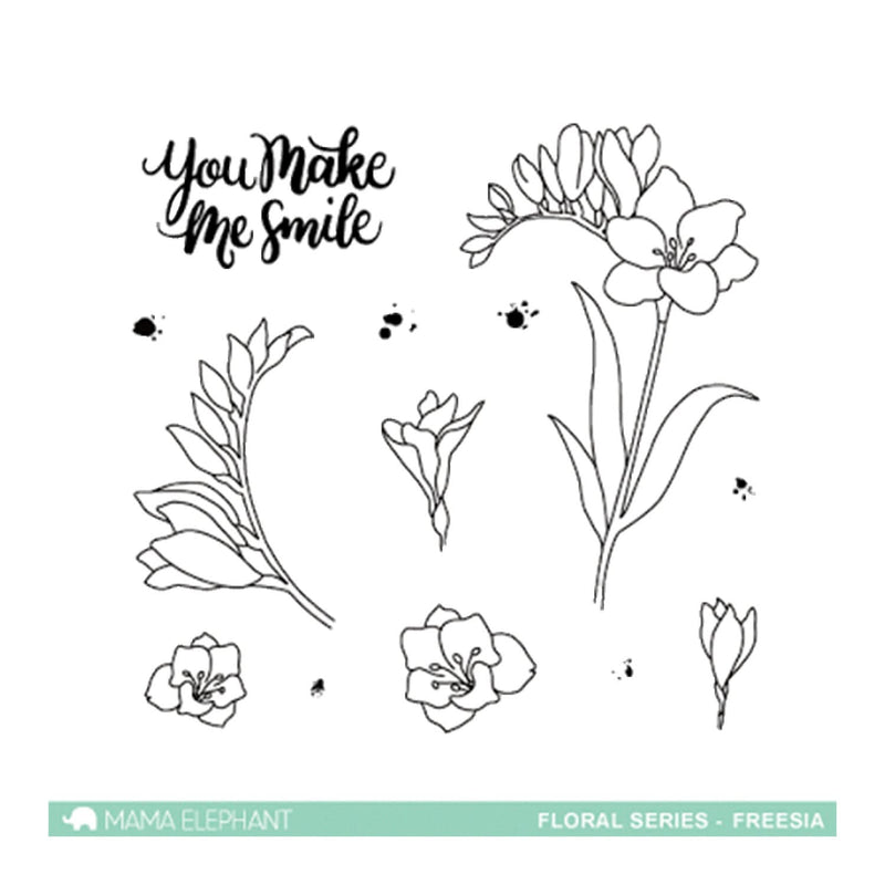 Mama Elephant Stamp Set - Freesia*