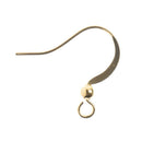 John Bead Earwire with Bead 60 pack  Gold