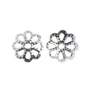 John Bead Bead Cap Filigree 6mm 120 pack  Silver