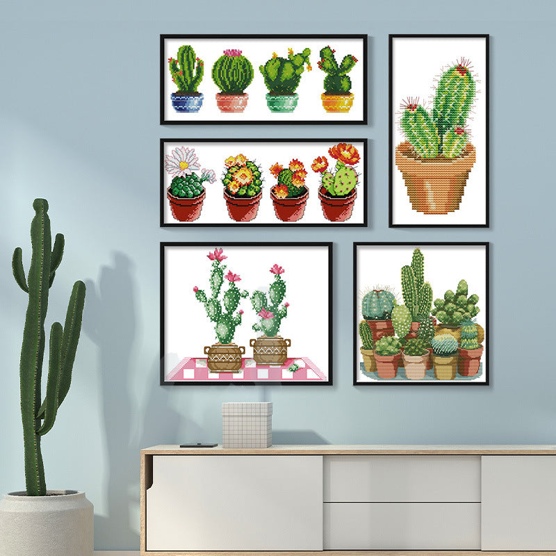 Poppy Crafts Cross-Stitch Kit 70 - Cactus Three*