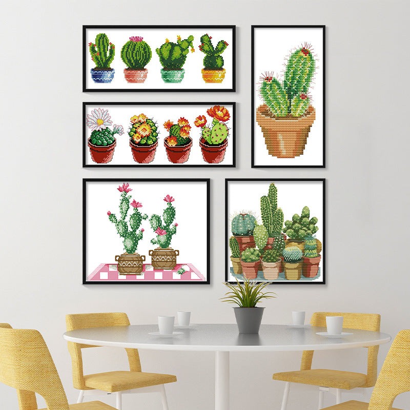 Poppy Crafts Cross-Stitch Kit 70 - Cactus Three*