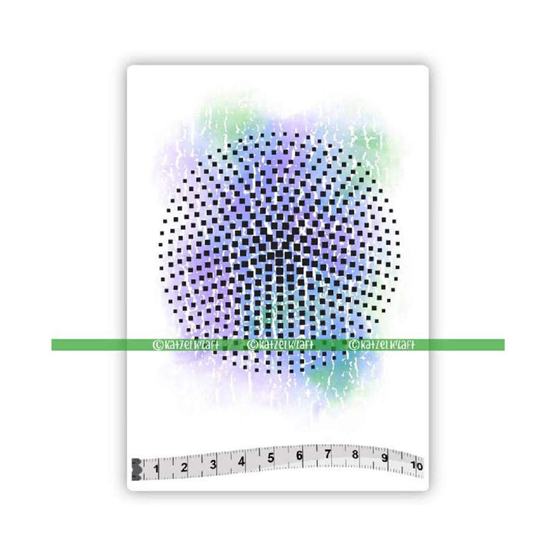 Katzelkraft Rubber Stamp 4x4 inch - Halftones Circle*