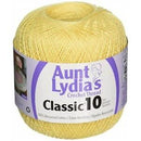 Aunt Lydias Classic Crochet Thread Size 10 Maize