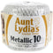 Aunt Lydias Metallic Crochet Thread Size 10 White & Silver