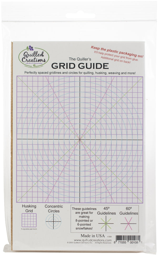 Quilled Creations Quiller's Grid Guide 8"X5"
