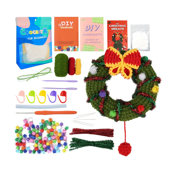 Poppy Crafts Learn to Crochet Kit  #15 - Christmas Wreath