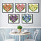 Poppy Crafts Cross-Stitch Kit 38 - Rose Heart - Orange*