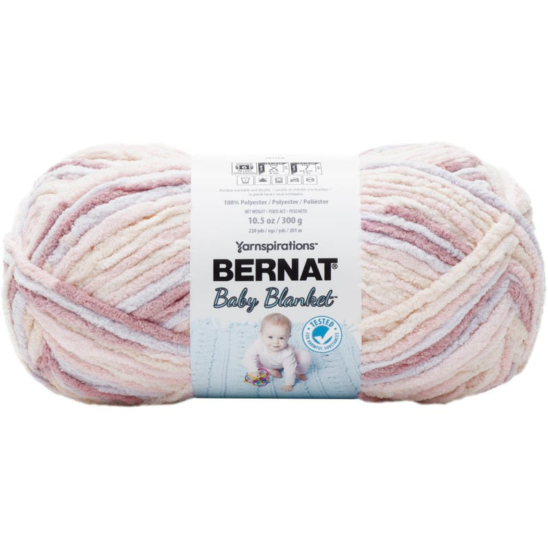 Bernat Baby Blanket Big Ball Yarn - Raspberry Kisses 10.5oz/300g
