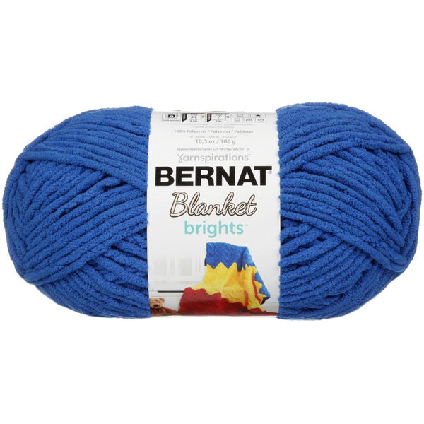 Bernat Blanket Brights Big Ball Yarn - Royal Blue 300g