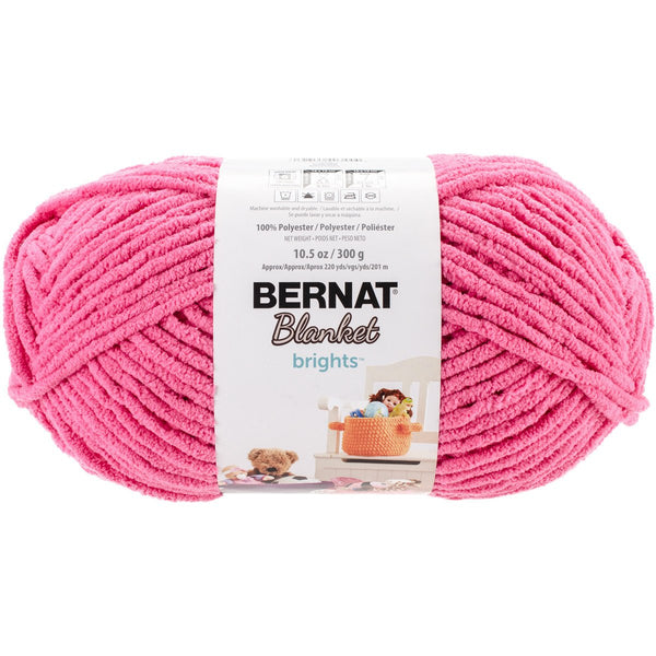 Bernat Blanket Brights Big Ball Yarn - Pixie Pink 300g