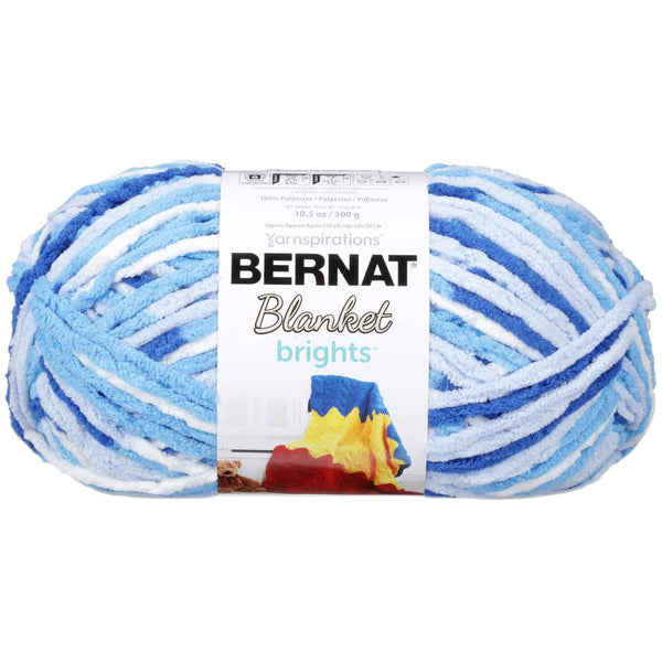 Bernat Blanket Brights Big Ball Yarn - Waterslide Variegated