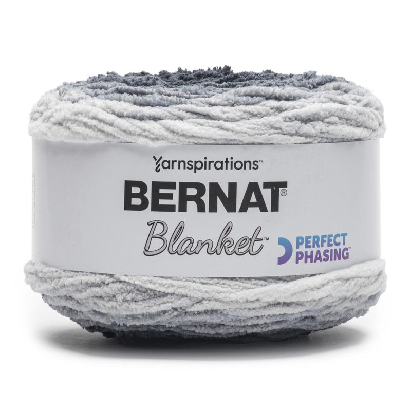 Bernat Blanket Perfect Phasing Yarn - Deep Black