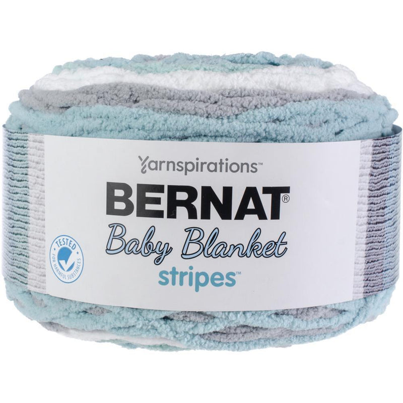 Bernat Blanket Stripes Yarn - Red Alert