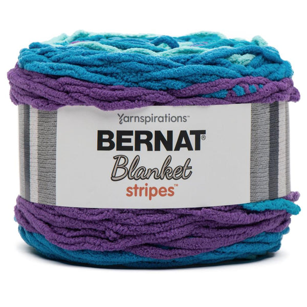 Bernat Blanket Stripes Yarn - Rip Tide