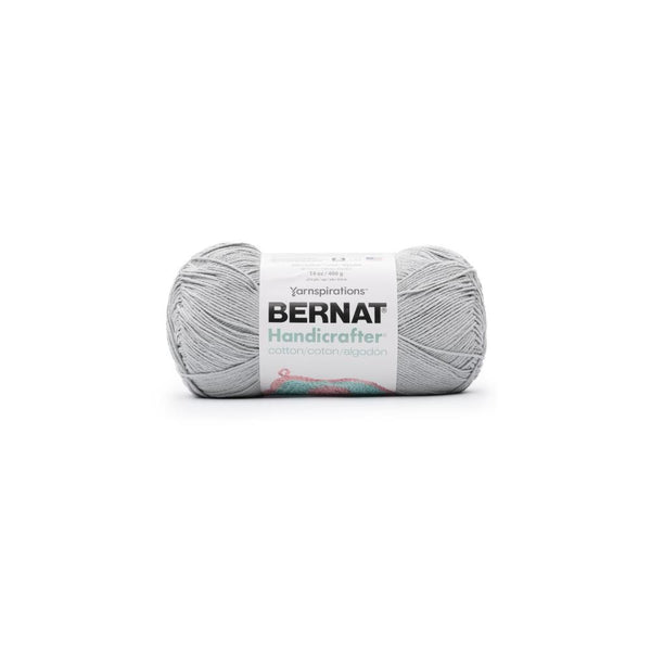 Bernat Handicrafter Cotton Yarn - Solids - Soft Gray