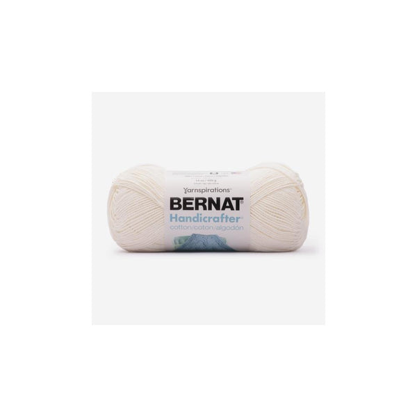 Bernat Handicrafter Cotton Yarn - Solids - Soft Cream