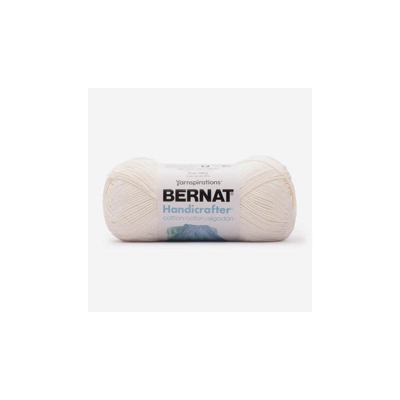 Bernat Handicrafter Cotton Yarn - Solids - Soft Cream