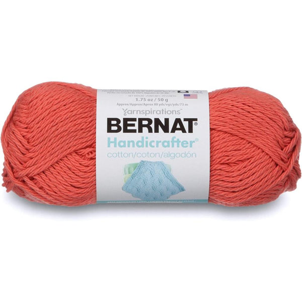 Bernat Handicrafter Cotton Yarn - Solids - Tangerine