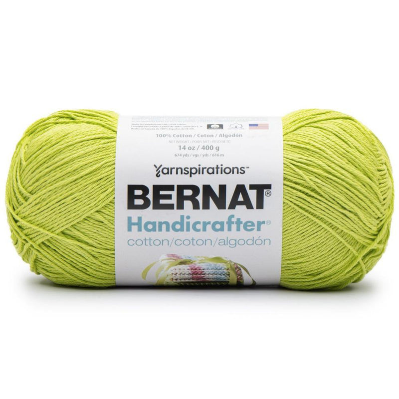 Bernat Handicrafter Cotton Yarn - Solids - Hot Green*
