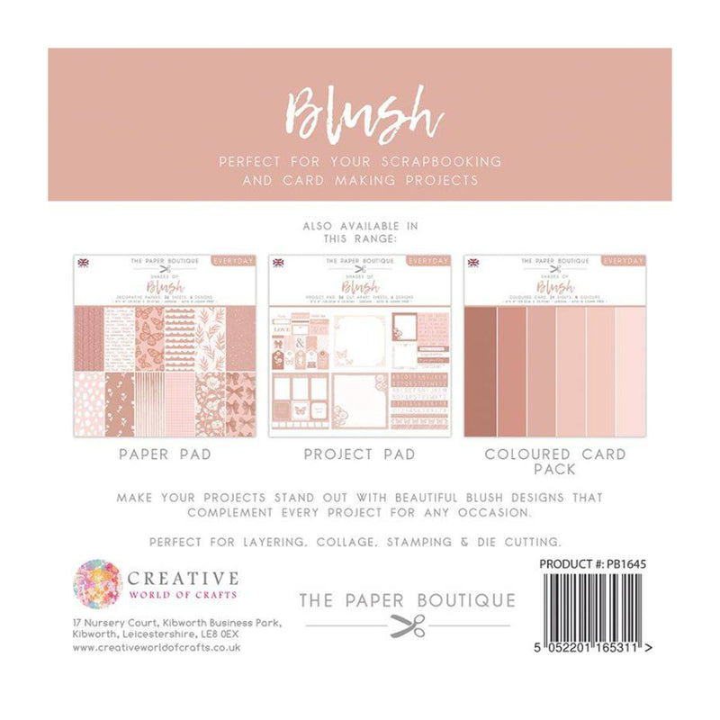 The Paper Boutique - Everyday Shades Of Blush 8x8" - Decorative Papers*