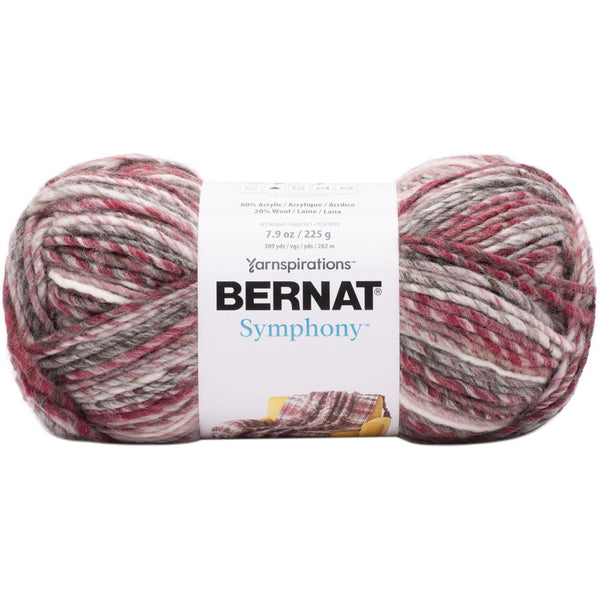 Bernat Symphony Yarn - Pomegranite Punch 225g*