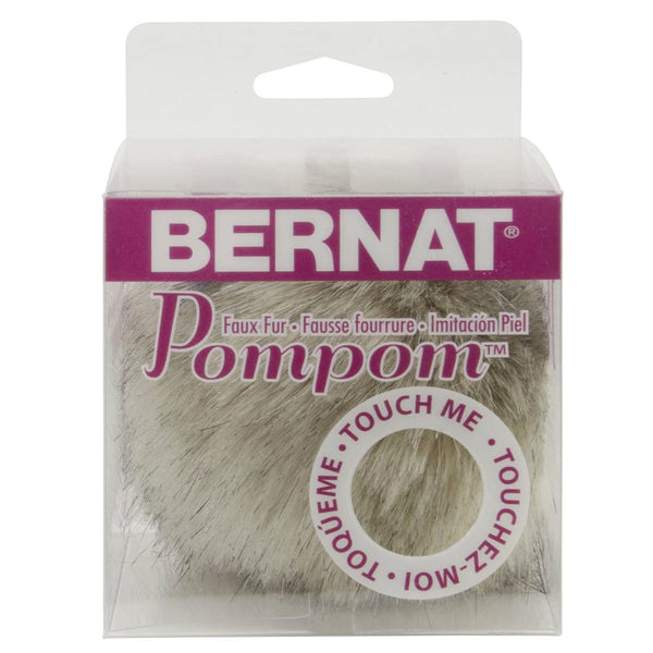 Bernat Faux Fur Pom Pom 1 pack - Grey Linx