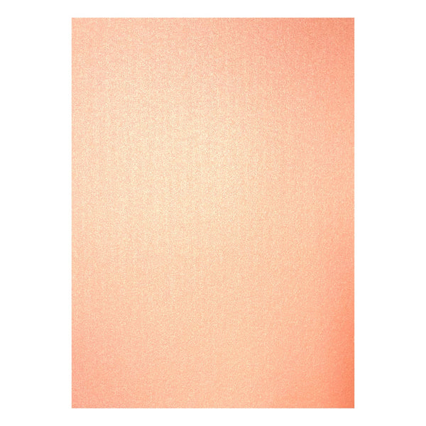 Poppy Crafts Letter Size Premium Shimmer Cardstock 10 pack - Peach