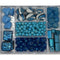 Bead Bazaar Glass Beads In A Case - Blue