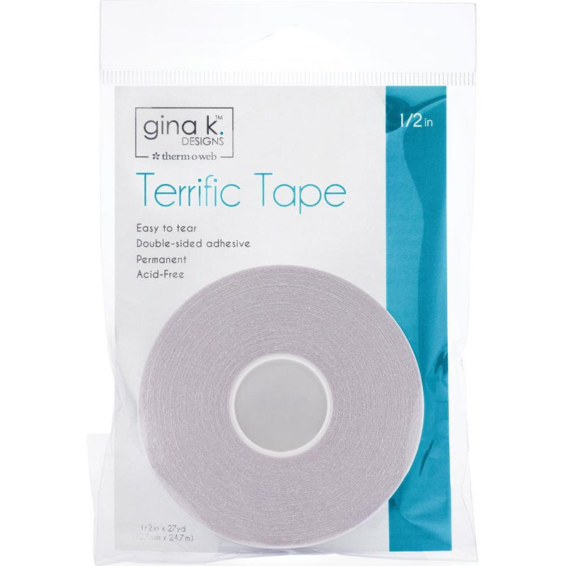 Gina K Designs Terrific Tape 1/2inch X27yds - Clear