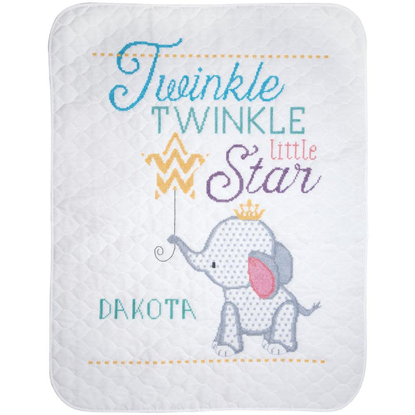Janlynn Stamped Quilt Cross Stitch Kit 34"x 43" - Twinkle Twinkle Little Star*