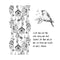 Poppy Crafts Clear Stamps - Bird Collection - 188 - 5.5"x5.5"