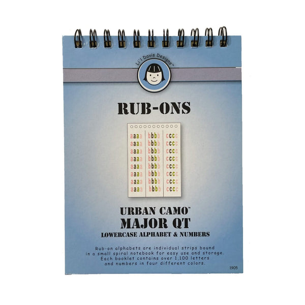 Lil Davis Design - Major Qt Lowercase alphabet and numbers Rub-Ons*