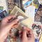 Poppy Crafts Vintage Sticker & Scrap Paper Pack - Painting Art