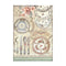 Stamperia Rice Paper Sheet A4 - Brocante Antiques - Ceramic Plates