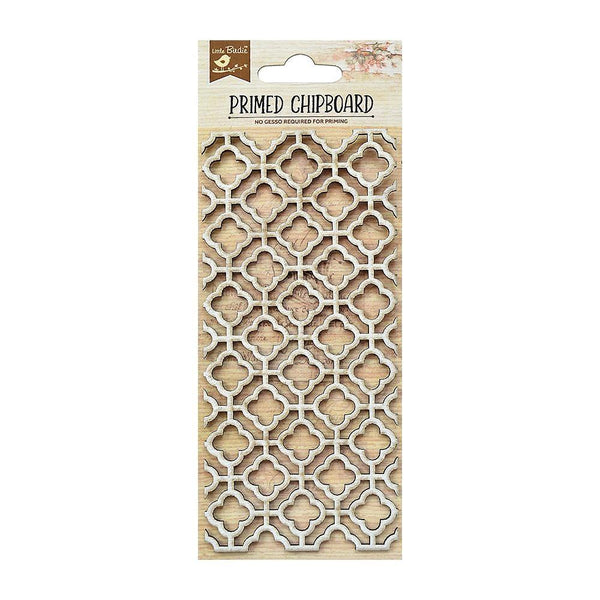 Little Birdie Laser Cut Primed Chipboard 1 pack - Moroccan Design*