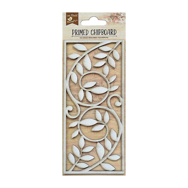 Little Birdie Laser Cut Primed Chipboard 1 pack - Tropical Foliage*