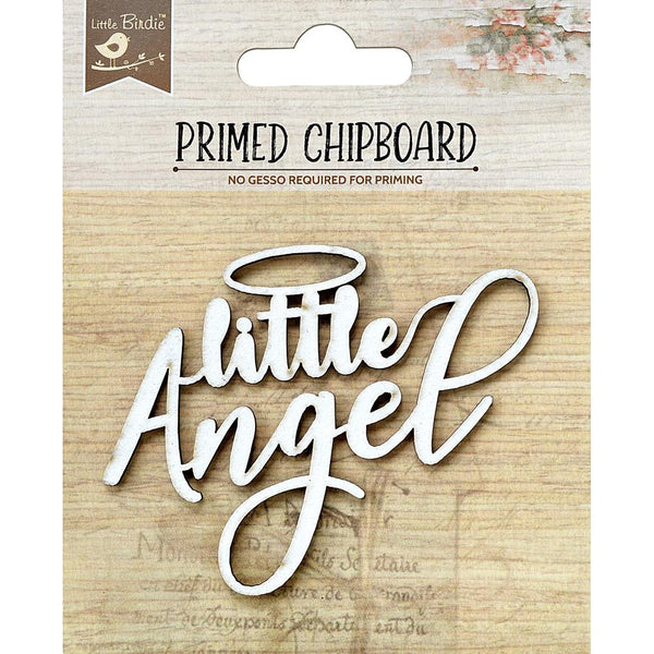 Little Birdie Laser Cut Primed Chipboard 1/Pkg - Little Angel