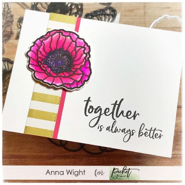 Picket Fence Studios Steel Dies - Poppy Blossoms*